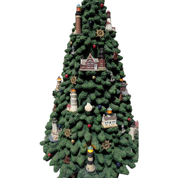 DANBURY MINT Captain's Lighthouse Christmas Tree Nautical ** Some Lights Down - Picture 9 of 10